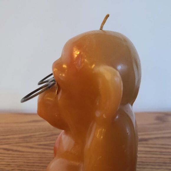 Vintage Candle - Novelty Wax Candle - Gorilla / Monkey In Glasses- Vintage Rare - Picture 12 of 15